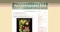 Desktop Screenshot of blog.scannography.info